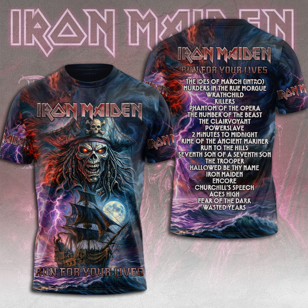Iron Maiden World Tour 2026 3D Apparel Gift For Metalheads Fan Collection