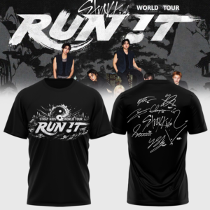 Stray Kids Run It World Tour 2026 Graphic T-Shirt Gift For Kpop Fans