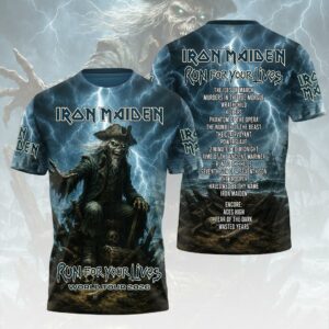 Iron Maiden World Tour 2026 3D Apparel Gift For Rock Enthusiasts Concert Year