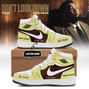 Rod Wave Dont Look Down Tour 2026 Graphic Sneakers Gift For Hip Hop Lovers