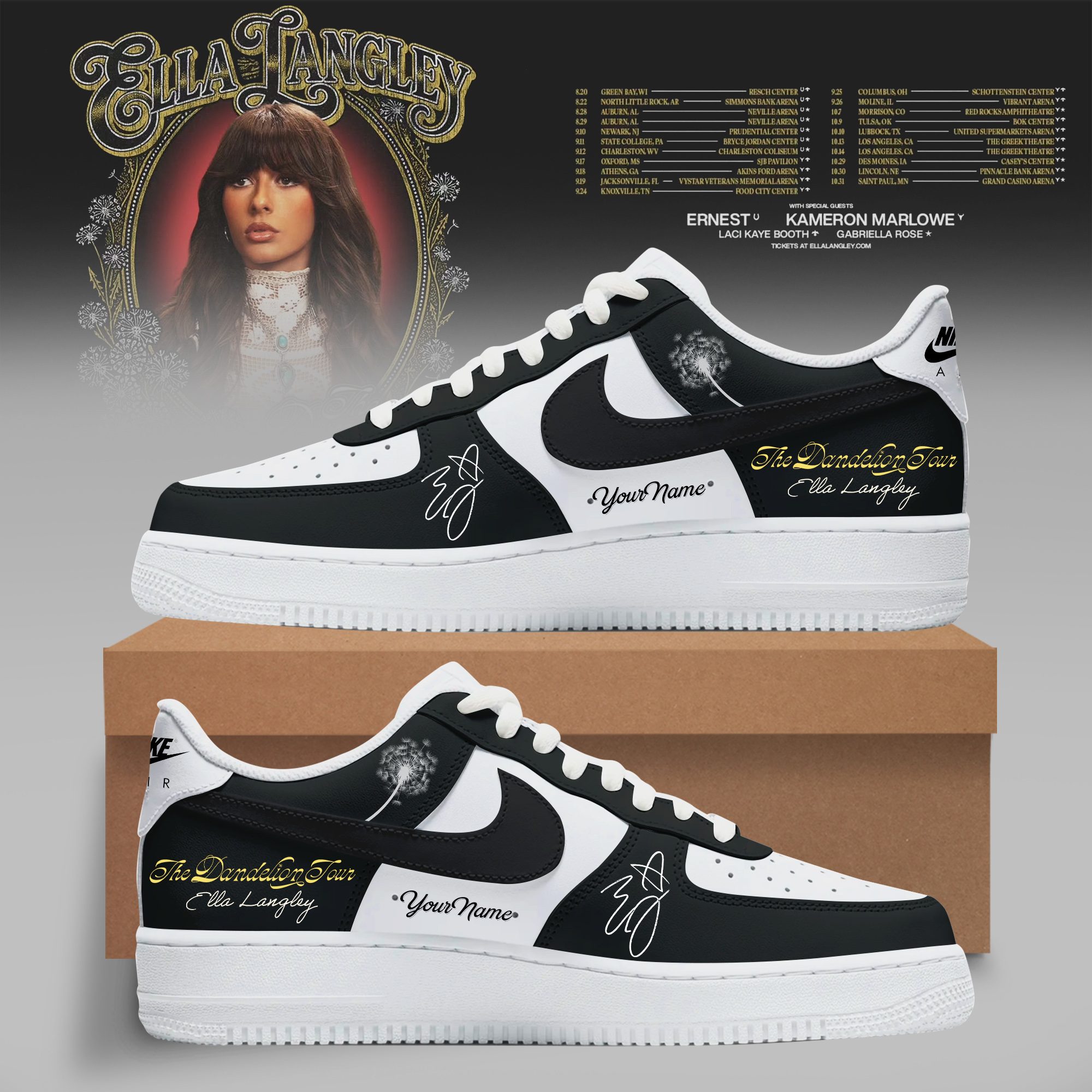 Dandelion Dreams Custom Fan Sneakers