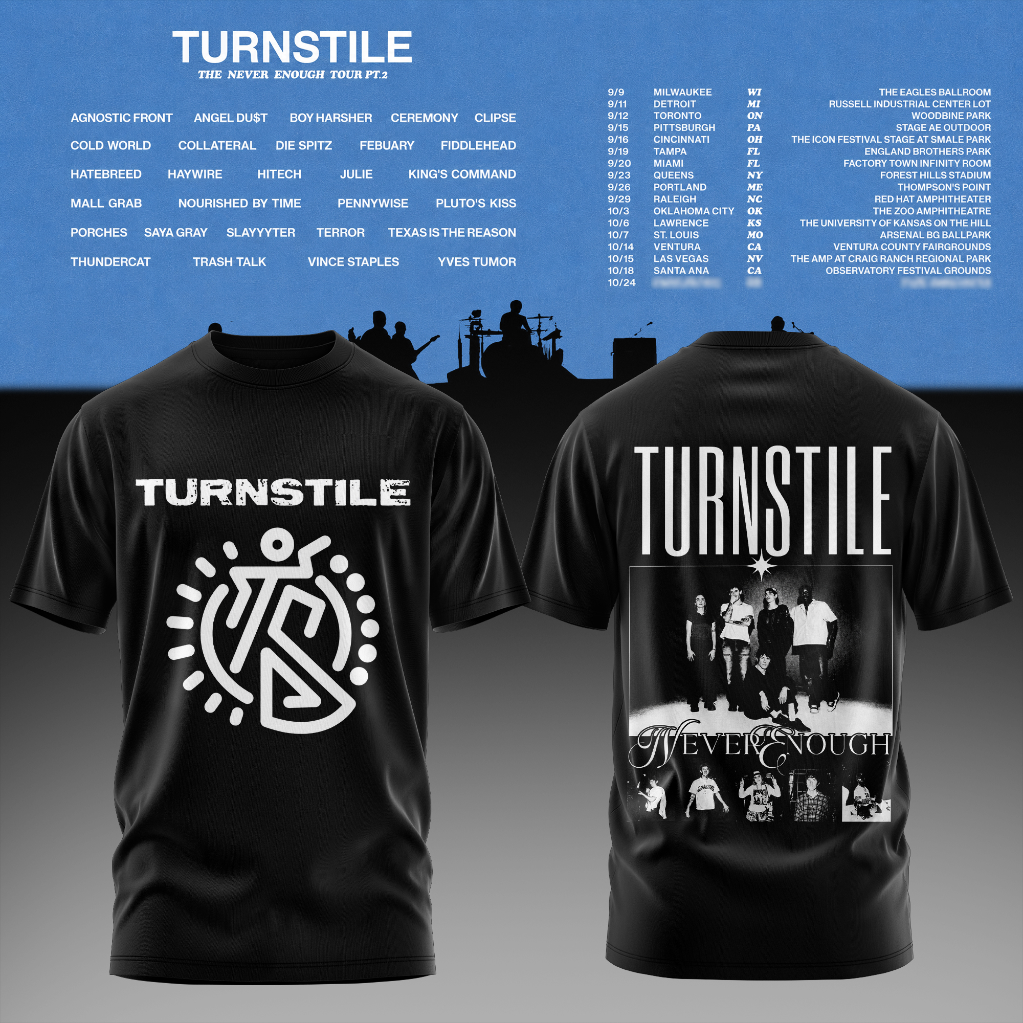 The Never Enough Tour Pt. 2 Limited Edition Graphic T-Shirt Gift For Tour Supporters
