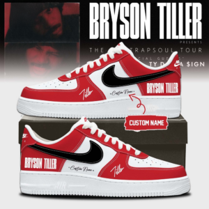 Bryson Tiller The Neo Trapsoul Tour Signature Air Force 1 Shoes V3 Gift For Music Fans Tour Collection