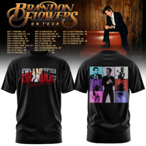 Brandon Flowers On Tour 2026 Limited Graphic T-Shirt Collection