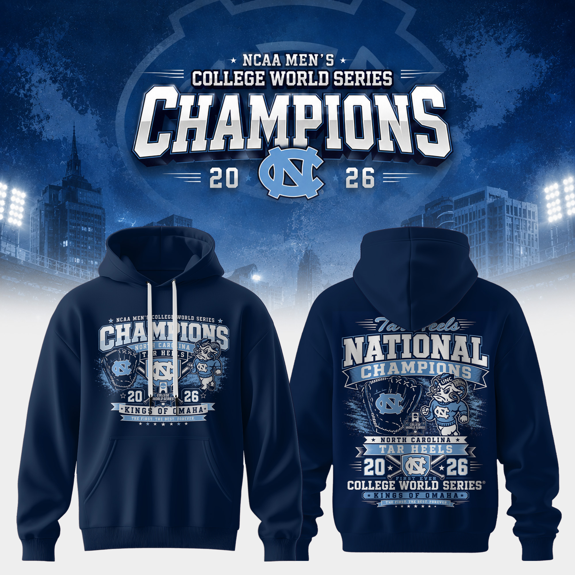 Mens College World Series Champions 2026 Commemorative Hoodie