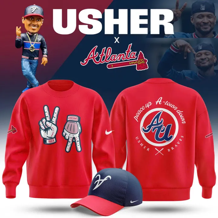 Limited Edition Atlanta Braves X Usher Night 2025 Sweatshirt