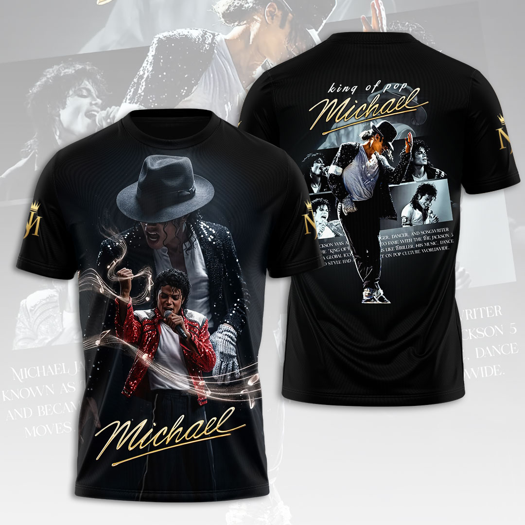 Michael Jackson 3D Apparel Gift For Pop Music Supporters Memorial Collection