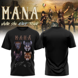 Man?? Vivir Sin Aire Tour Official Merchandise T-Shirt Gift For Dedicated Fans