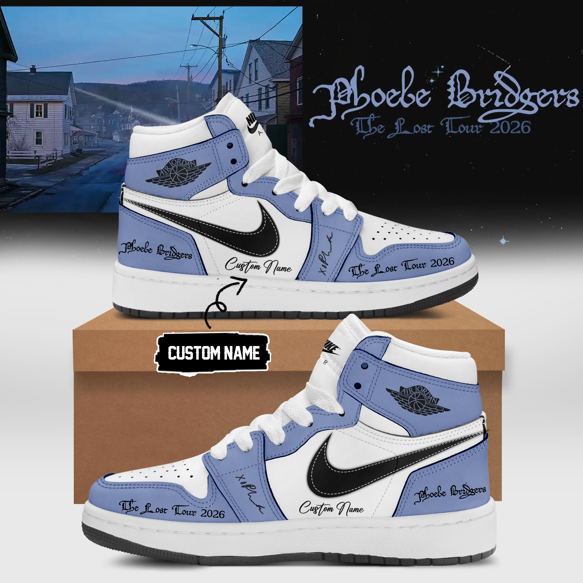 Phoebe Bridgers The Lost Tour Tour Supporter Shoes Gift For Concert Supporters