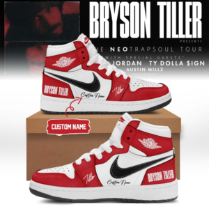 Bryson Tiller The Neo Trapsoul Tour Signature Air Jordan 1 Shoes V3 Gift For Concert Fans Limited Edition