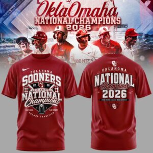 Oklahoma Sooners Baseball 2026 National Champions Commemorative T-Shirt
