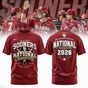 Oklahoma Sooners 2026 Ncaa Baseball National Champions Historic Victory Shirt