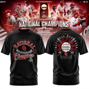 Oklahoma Sooners 2026 Ncaa Baseball National Champions T-Shirt