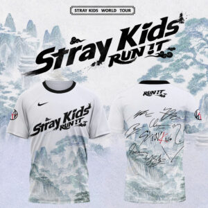 Stray Kids Run It World Tour 2026 Concert Graphic T-Shirt