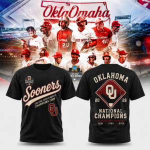 Oklahoma Sooners National Champions 2026 Baseball Supporter T-Shirt