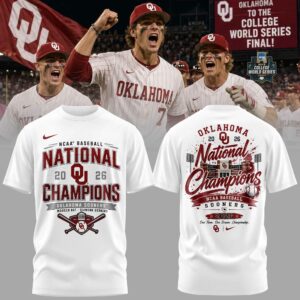 Oklahoma Sooners 2026 Ncaa Baseball National Champions Limited Edition T-Shirt