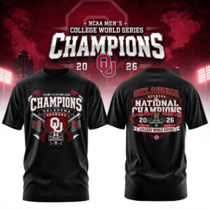 Mens College World Series Champions 2026 Historic Victory T-Shirt