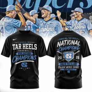 North Carolina Tar Heels 2026 Ncaa Baseball Title Winners T-Shirt