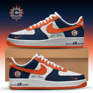 Connecticut Sun Wnba Custom Air Force 1 Basketball Fan Edition