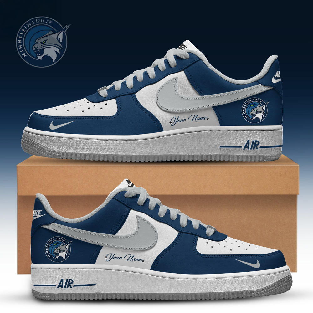 Minnesota Lynx Wnba Custom Air Force 1 Basketball Supporter Shoes