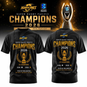 Hurricanes Super Rugby Pacific Champions 2026 Collector Edition T-Shirt