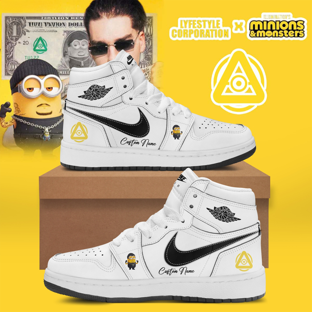 Lyfestyle Corporation X Minions And Monsters Custom Aj1 Sneaker Edition