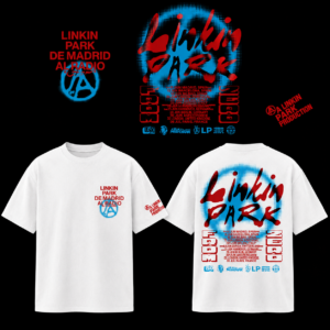Linkin Park From Zero World Tour 2026 White Graphic T-Shirt Colorful Album Art Concert Merch Fan Gift