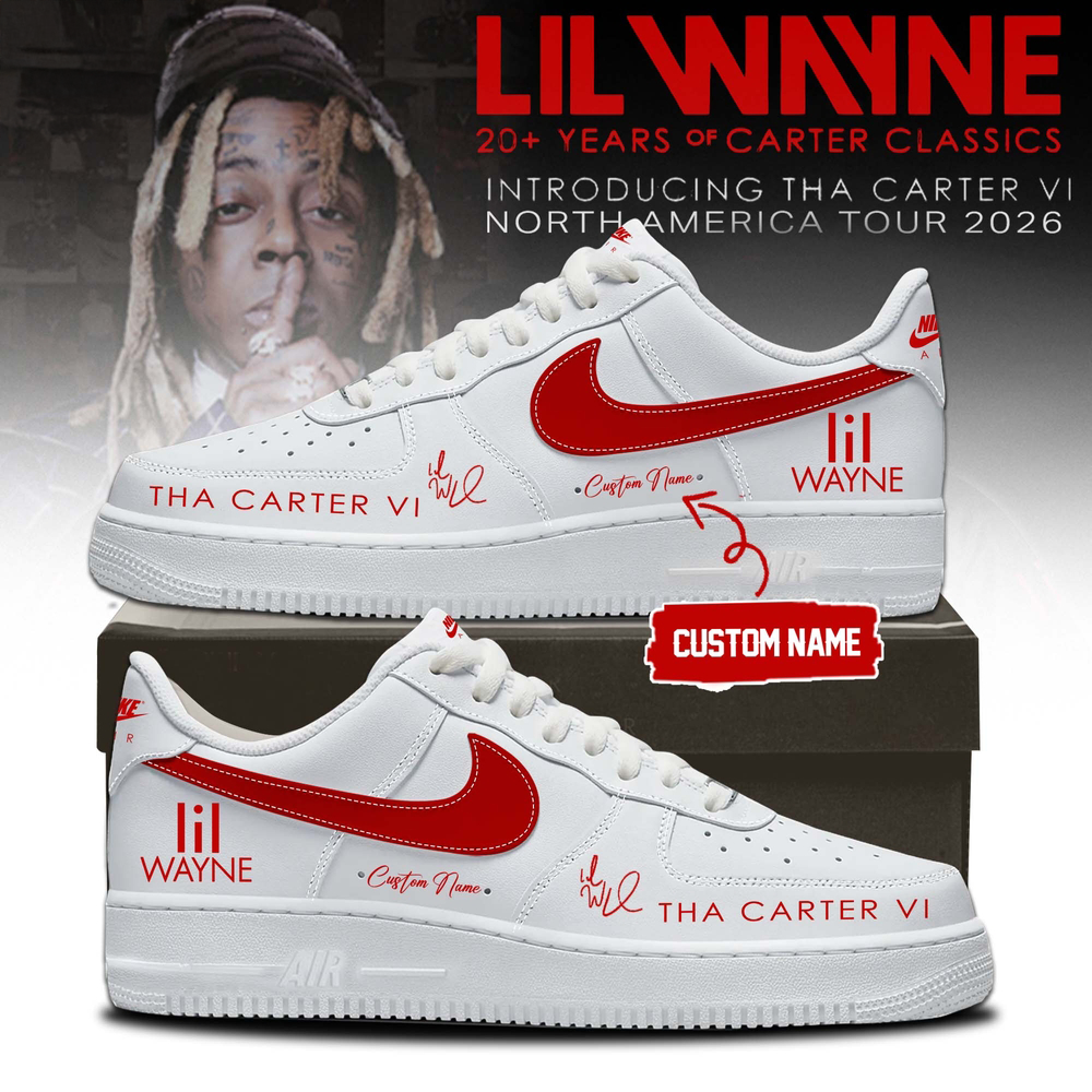 Lil Wayne Tha Carter VI Tour 2026 Custom AF1 Shoes Music Fan Gift