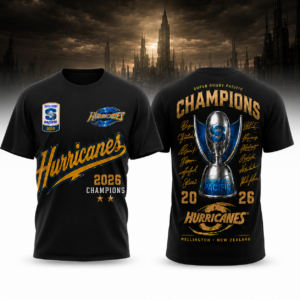 Hurricanes Super Rugby Champions 2026 Celebration T-Shirt