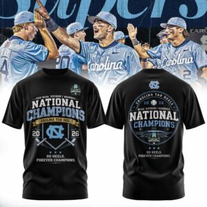 North Carolina Tar Heels 2026 Ncaa Baseball National Champions Fan Shirt