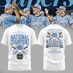 North Carolina Tar Heels 2026 Ncaa Baseball Champions Celebration T-Shirt