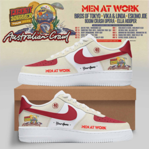 Australian Crawl Red Hot Summer Tour 2026 Custom AF1 Shoes Collection