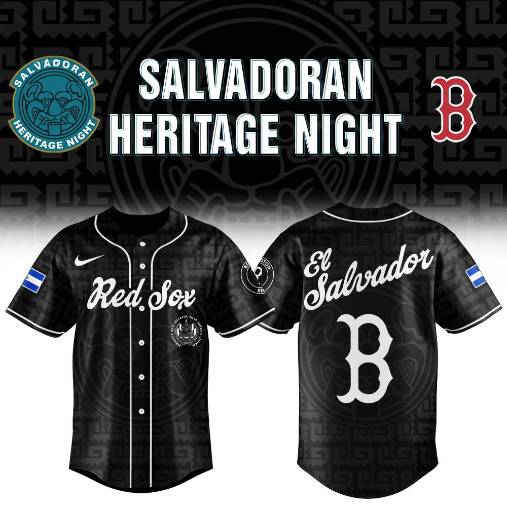Boston Red Sox El Salvadoran Heritage Night Baseball Jersey Salvadoran Pride Fan Collection