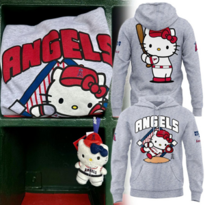 Los Angeles Angels Hello Kitty 2026 Baseball Hoodie Collection