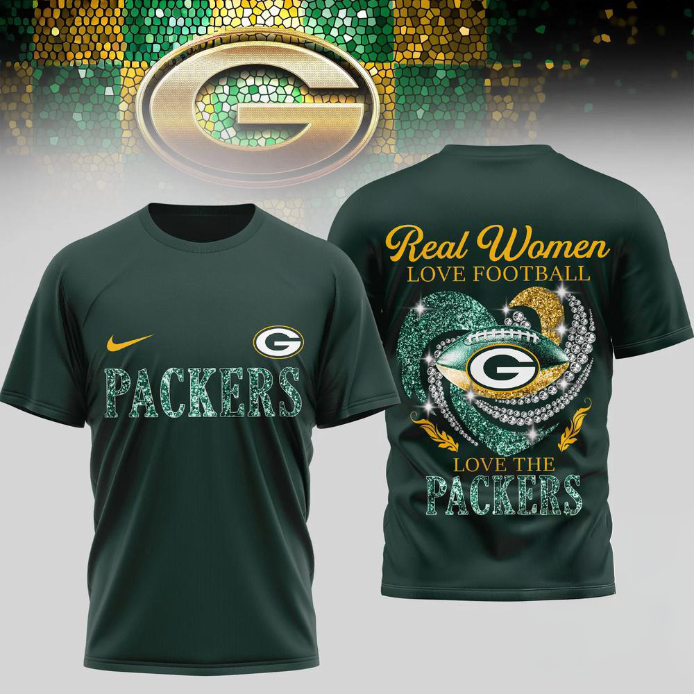 Green Bay Packers Nfl Real Women Love Football Limited Edition 3D Shirt