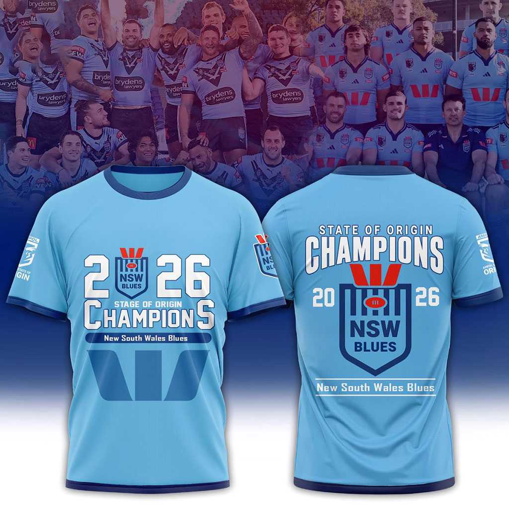 New South Wales Blues State of Origin Champions 2026 T-Shirt