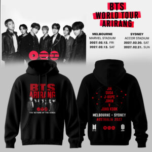 Bts Arirang World Tour Australia 2027 Official Fan Hoodie