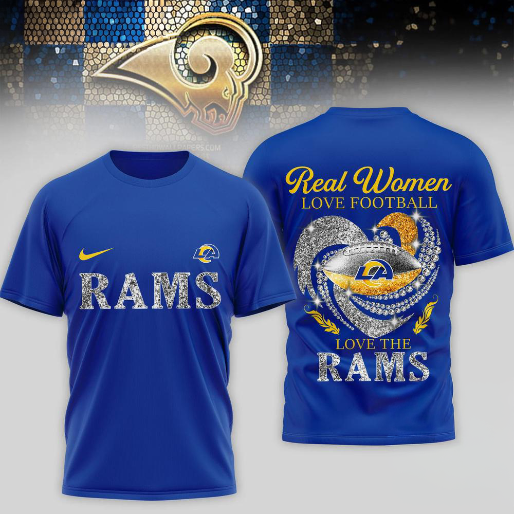 Los Angeles Rams Nfl Real Women Love Football Limited Edition 3D Shirt