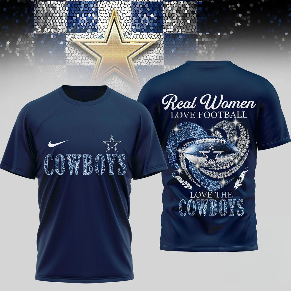 Dallas Cowboys Nfl Real Women Love Football Limited Edition 3D Shirt