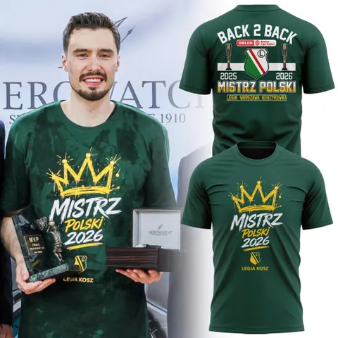 Legia Warsaw Basketball Champions Premium Fan T-Shirt