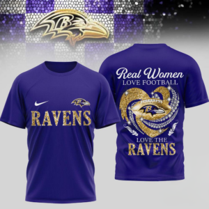 Baltimore Ravens Nfl Real Women Love Football Limited Edition 3D Shirt