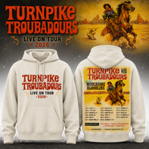 Turnpike Troubadours Live On Tour 2026 Vintage Western Cowboy Pullover Hoodie
