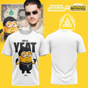 Lyfestyle Corporation X Minions And Monsters White Graphic T-Shirt Fan Edition