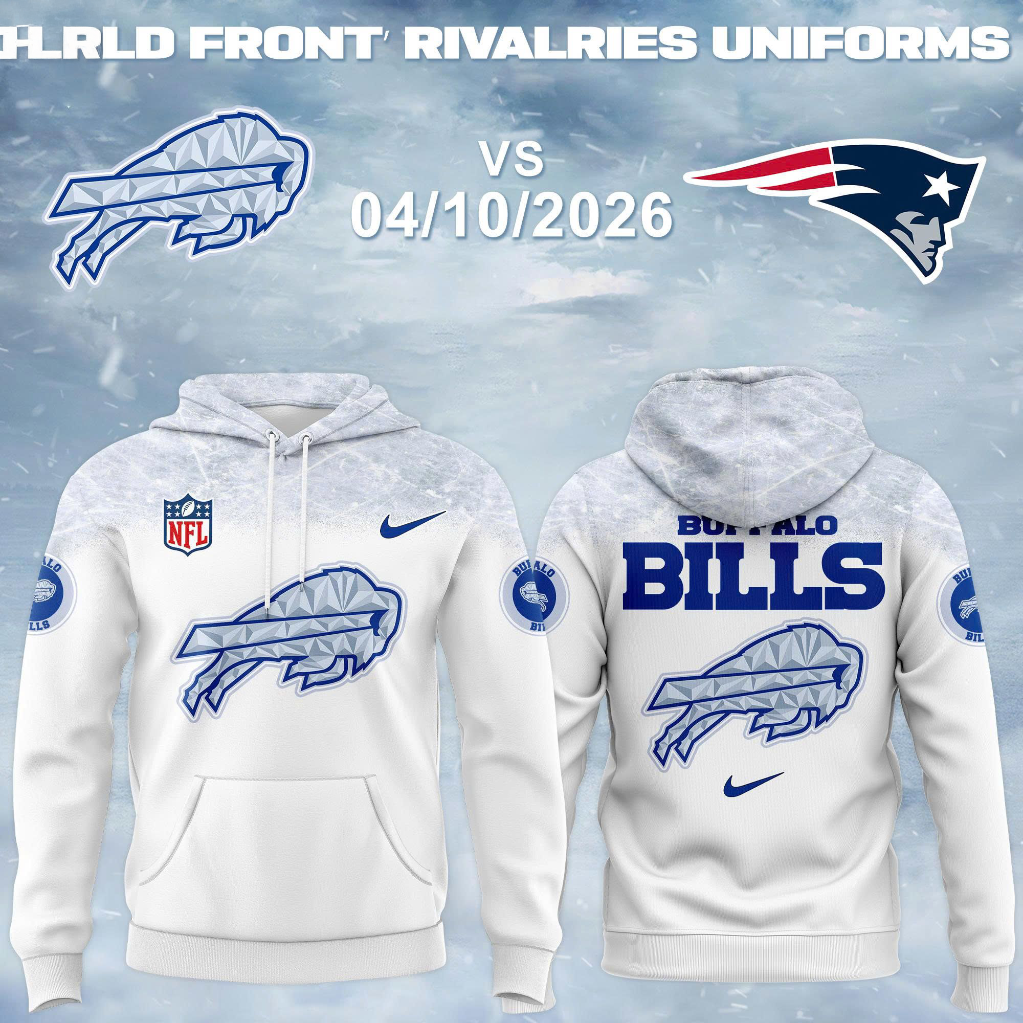 Buffalo Bills Cold Front Rivalries 2026 Limited Hoodie Collection