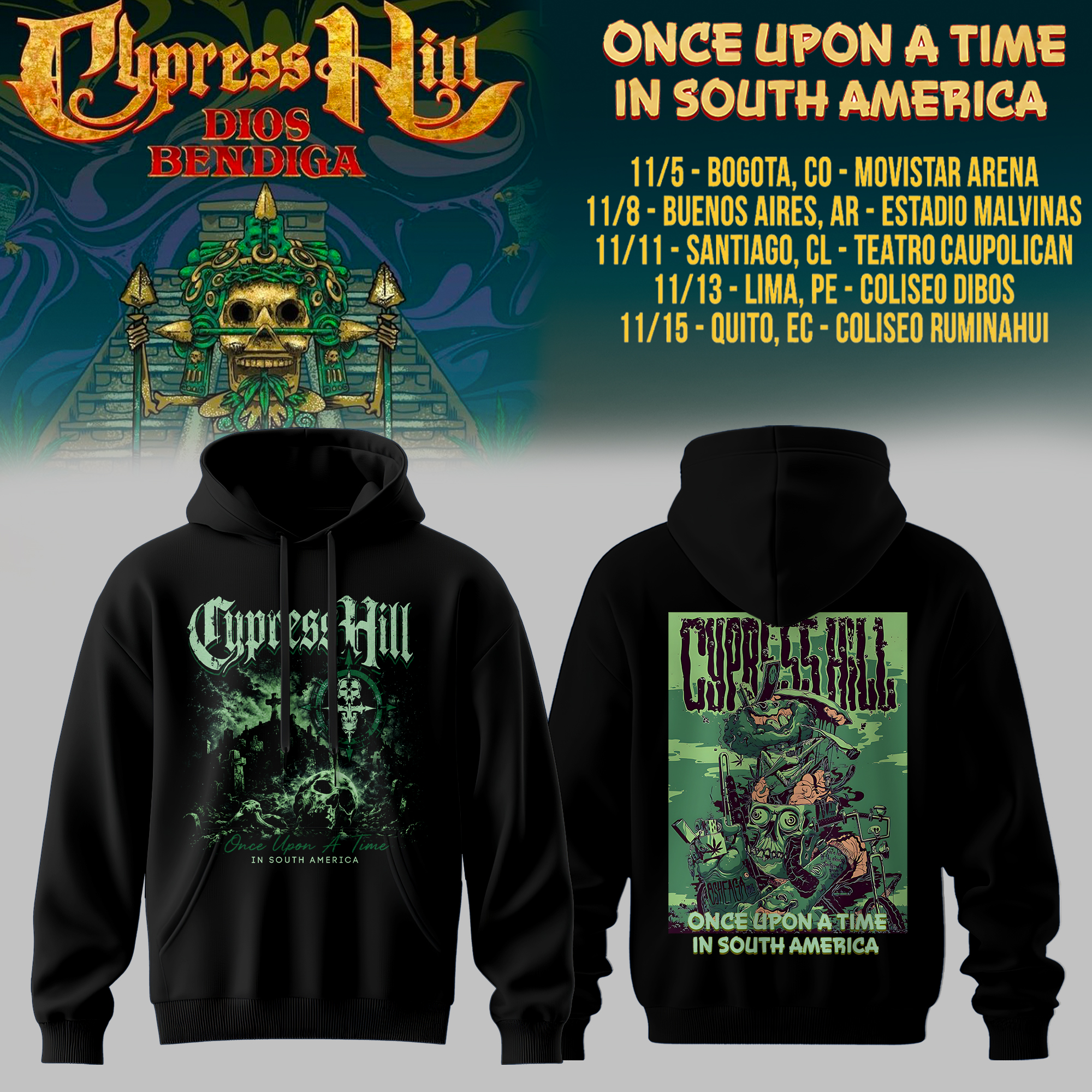 Cypress Hill Once Upon A Time Official Fan Hoodie Edition