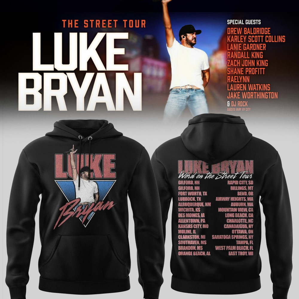 Luke Bryan Word On The Street Tour Hoodie Fan Collection