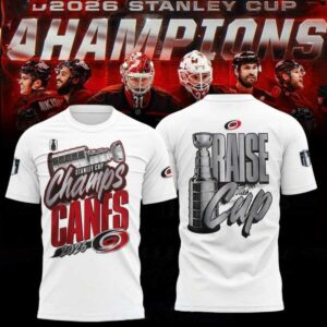 Carolina Hurricanes Raise the Stanley Cup Champions 2026 T-Shirt