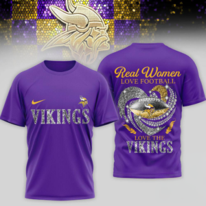 Minnesota Vikings Nfl Real Women Love Football Limited Edition 3D Shirt
