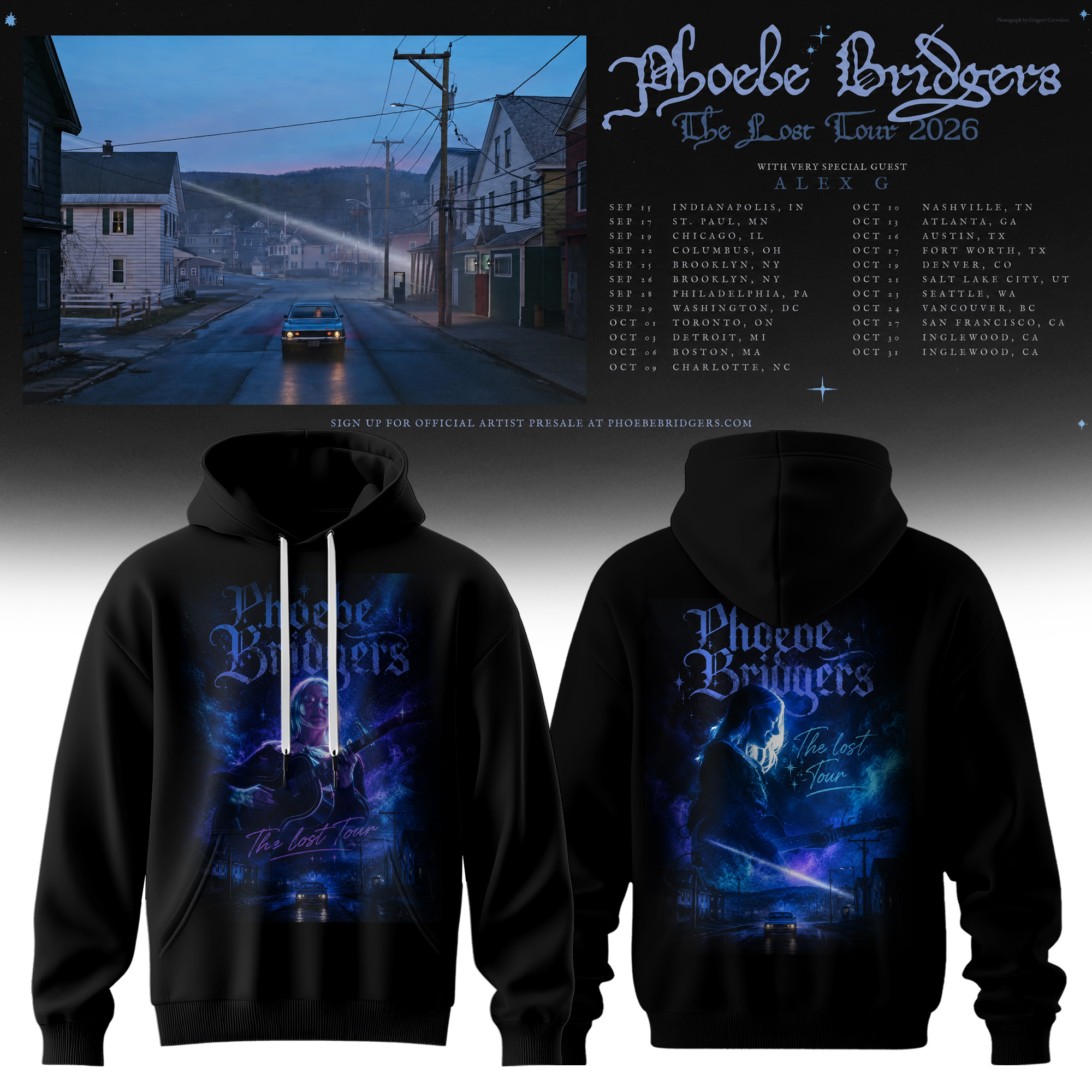 The Lost Tour Blue Hour Premium Concert Hoodie Collection