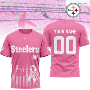 Pittsburgh ST-Shirtlers 2026 Nfl Breast Cancer Awareness Custom 3D Shirt